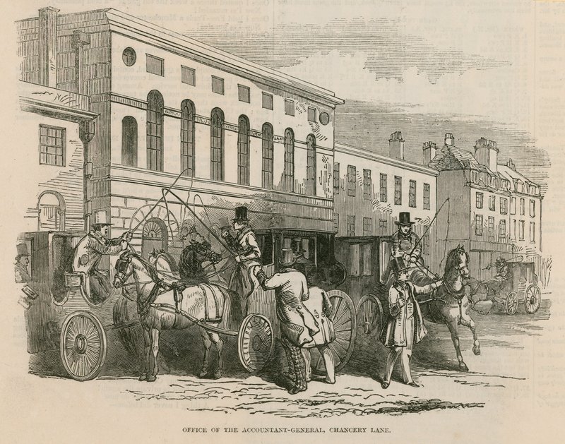 Kontoret til generalregnskapsføreren, Chancery Lane, London av English School