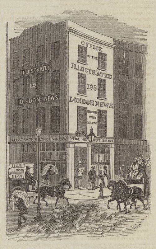 Office of the Illustrated London News (gravering) av English School