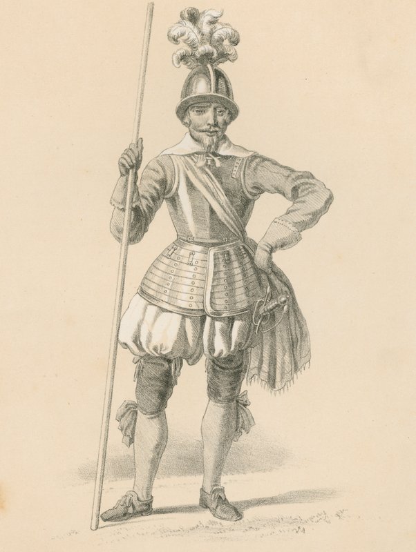Offiser av Pikemen, 1650 av English School
