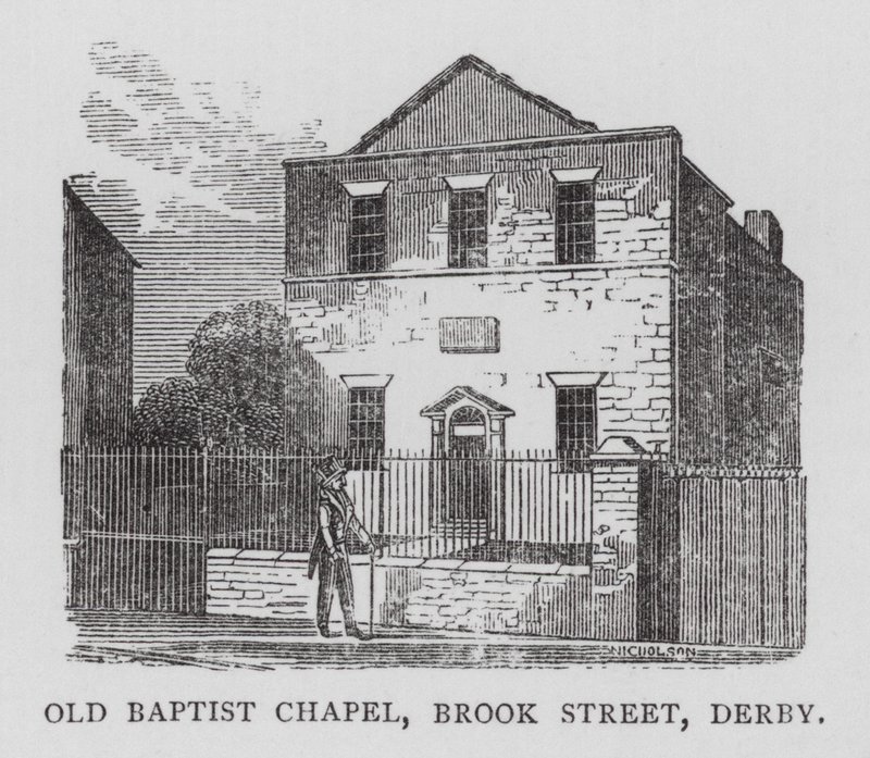 Old Baptist Chapel, Brook Street, Derby (gravering) av English School