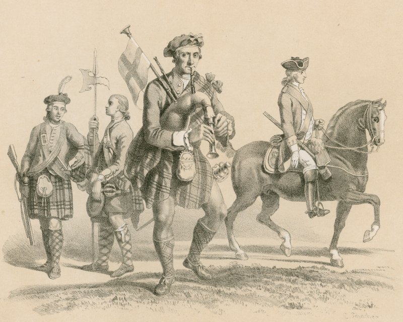 Old Highland Brigade og Life Guardsman av English School