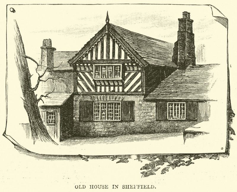 Gammelt hus i Sheffield av English School