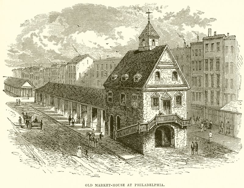 Old Market-House i Philadelphia av English School