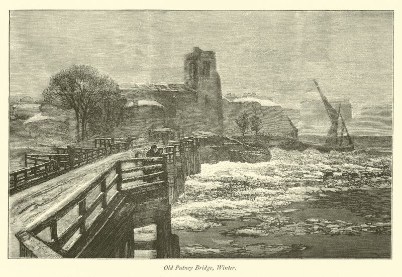 Old Putney Bridge, vinter av English School