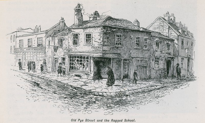Old Pye Street og Ragged School av English School
