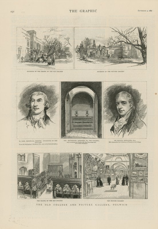 Gammelt college og bildegalleri i Dulwich av English School