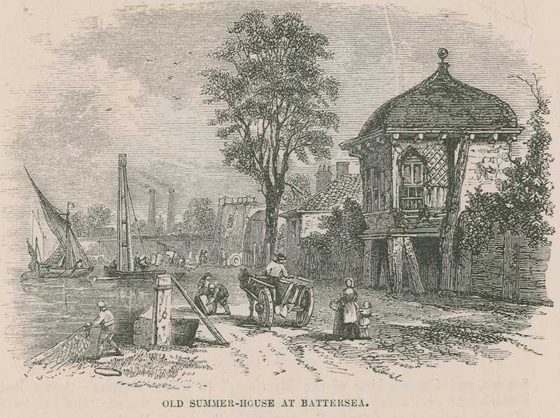 Gammelt sommerhus ved Battersea av English School
