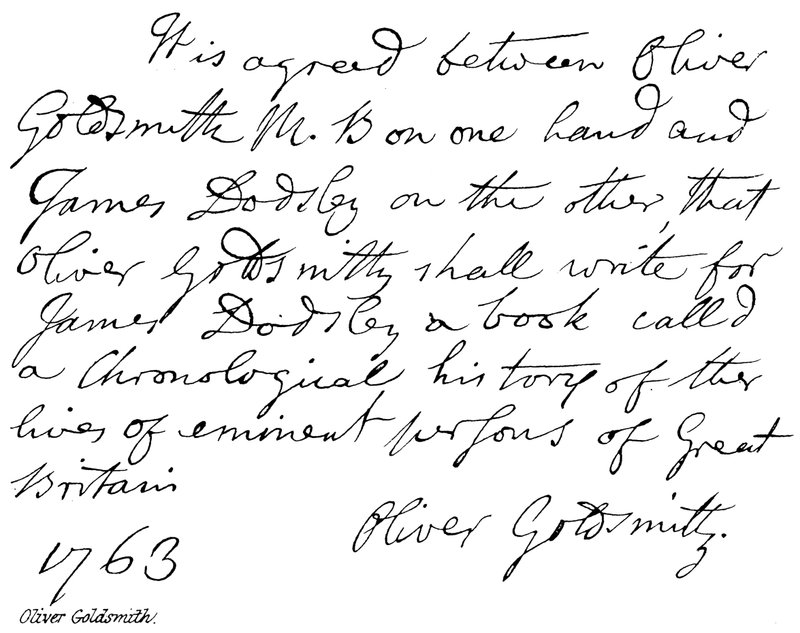 Oliver Goldsmith av English School