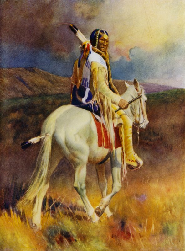 On the Trail (farge litho) av English School