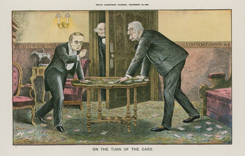 On the turn of the card (farge litho) av English School