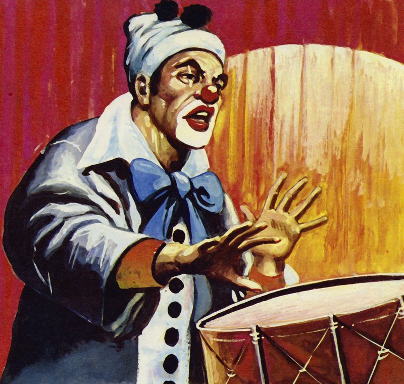 En av Carusos fineste opptredener var som klovnen i I Pagliacci av English School
