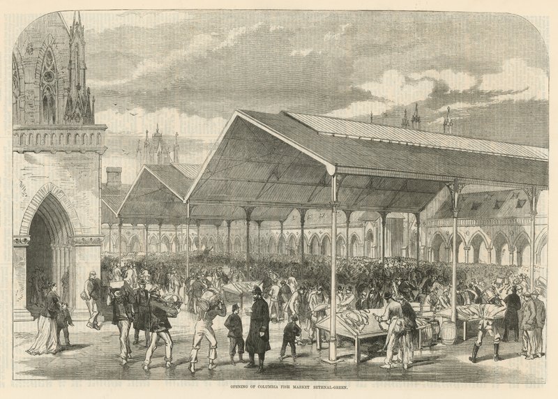 Åpning av Columbia Fish Market i Bethnal Green av English School