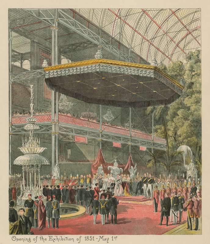 Åpning av utstillingen 1851-1. mai av English School