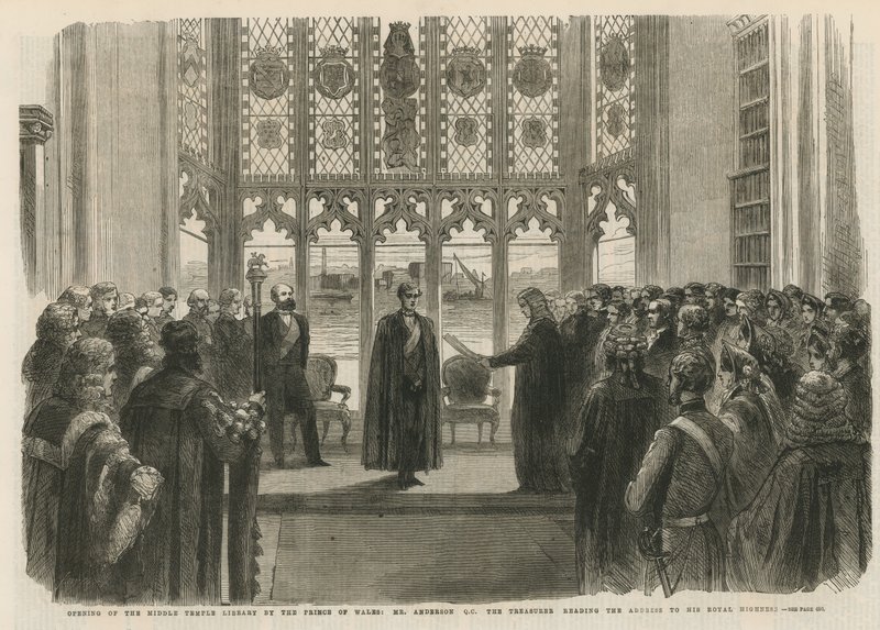 Åpning av Middle Temple Library av English School