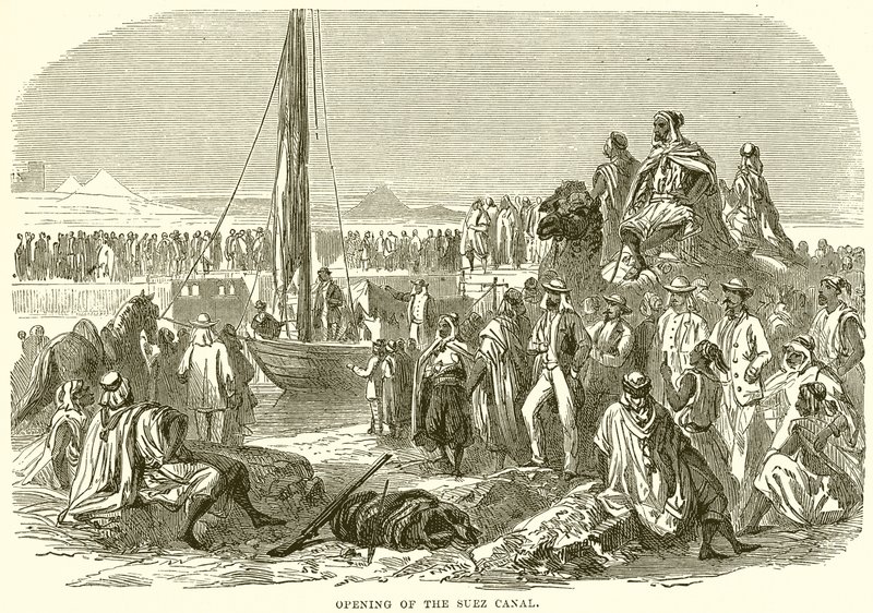 Åpning av Suez-kanalen av English School