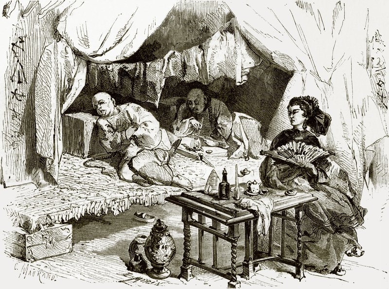 Opium røykere av English School