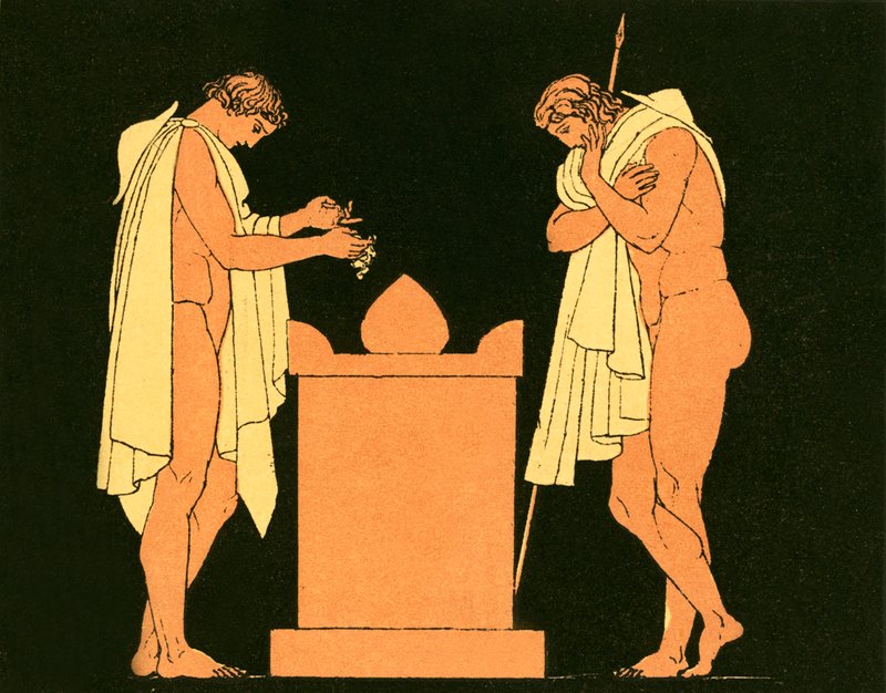 Orestes ved graven til faren av English School