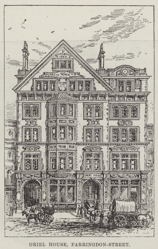 Oriel House, Farringdon-Street (gravering) av English School
