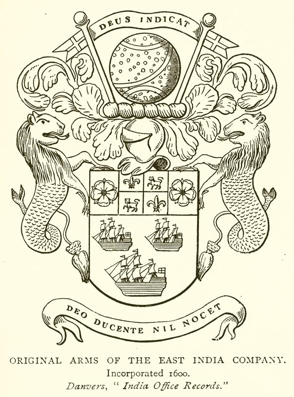 Originale våpen fra East India Company av English School