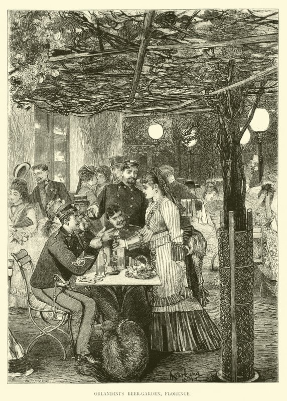 Orlandints Beer-Garden, Firenze av English School