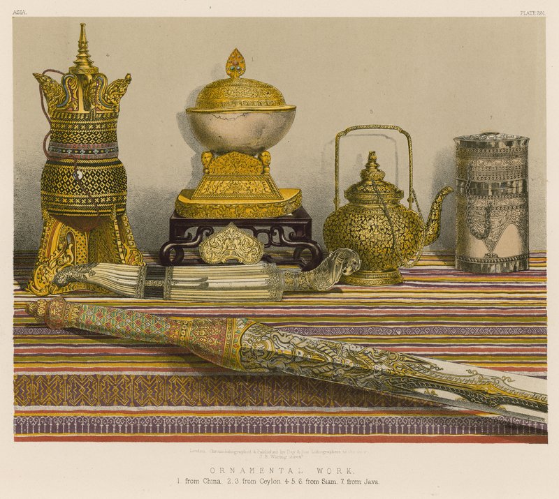 Ornamental arbeid av English School