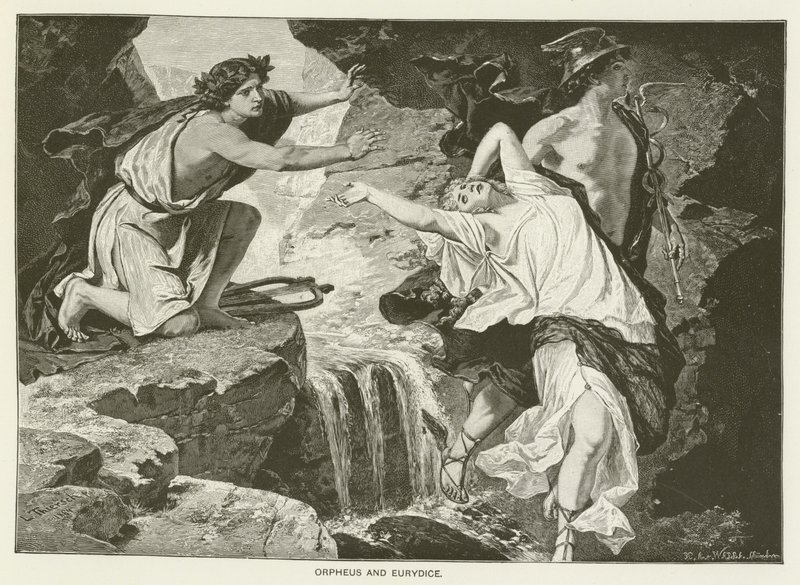 Orfeus og Eurydike (gravering) av English School