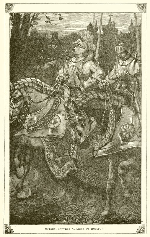 Otterburn – The Advance of Hotspur av English School