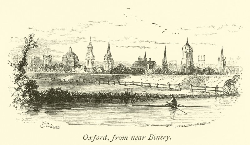 Oxford, fra nær Binsey av English School