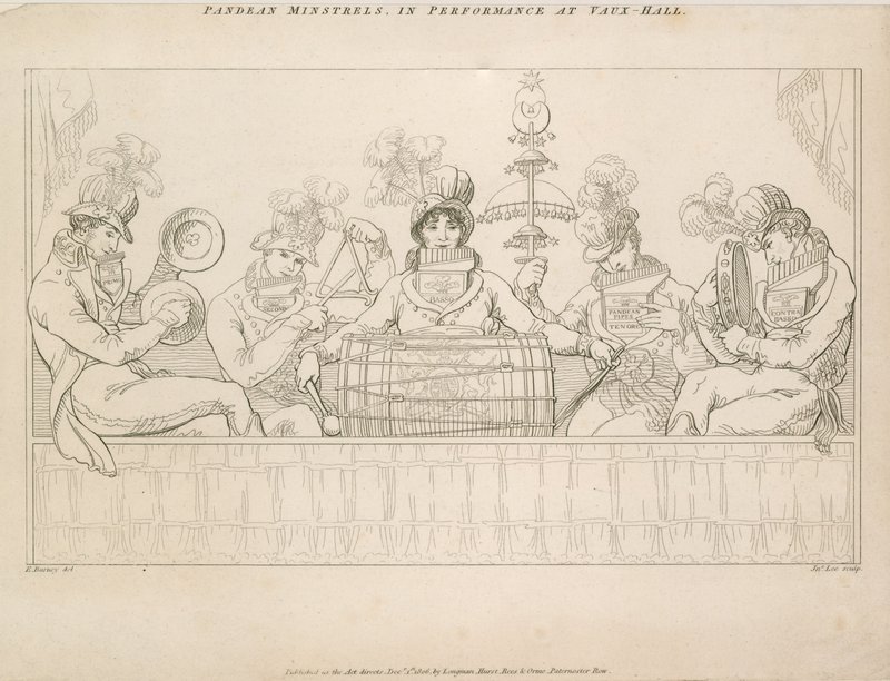 Padean Minstrels i opptreden i Vauxhall Gardens, London av English School