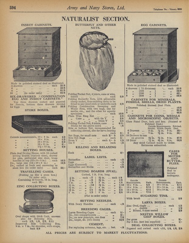 Side fra Army and Navy Stores Catalogue av English School