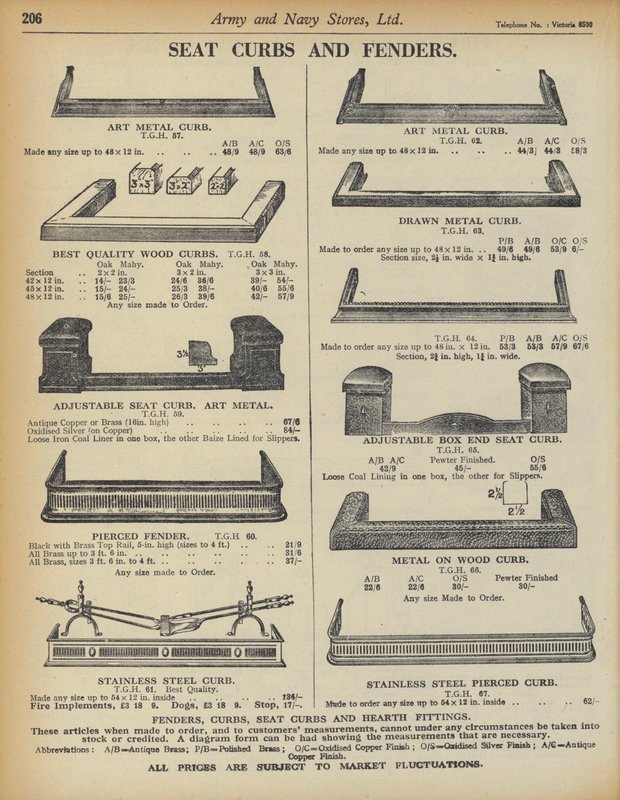 Side fra Army and Navy Stores Catalogue av English School