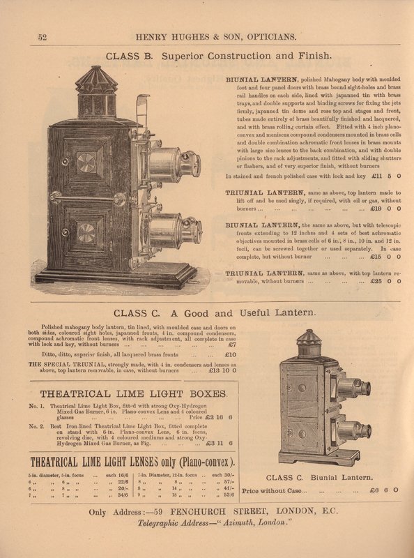 Side fra Henry Hughes & Sons nye katalog av English School