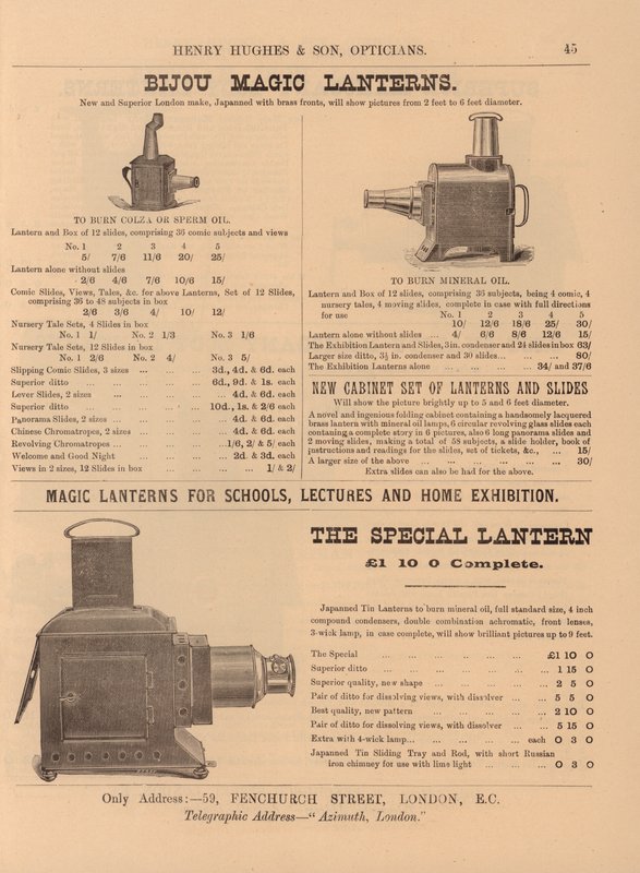 Side fra Henry Hughes & Sons nye katalog av English School