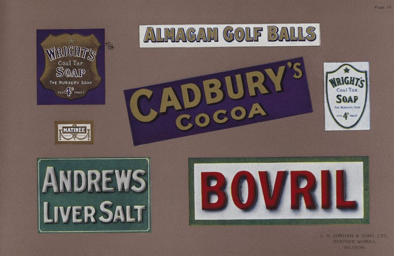 Side fra Jordans Enamelled Signs av English School