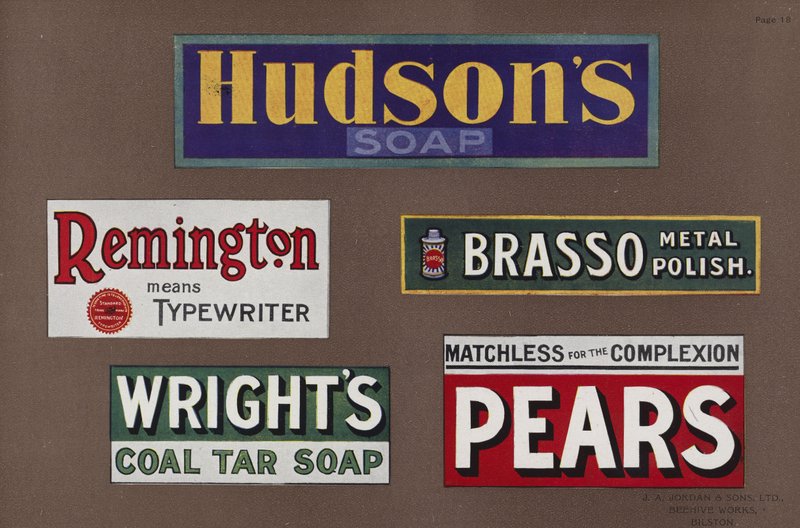 Side fra Jordans Enamelled Signs av English School