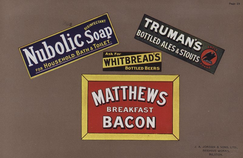 Side fra Jordans Enamelled Signs av English School