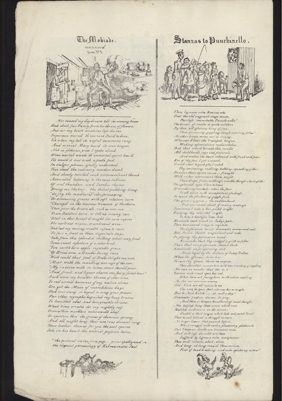 Page from Leaflet about Glasgow Fair, published on 23 July 1835 (engraving) av English School