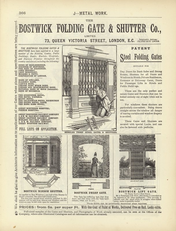 Side fra The Architects, Surveyors and Engineers Compendium 1892 av English School