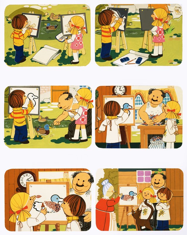 Å male en and av English School