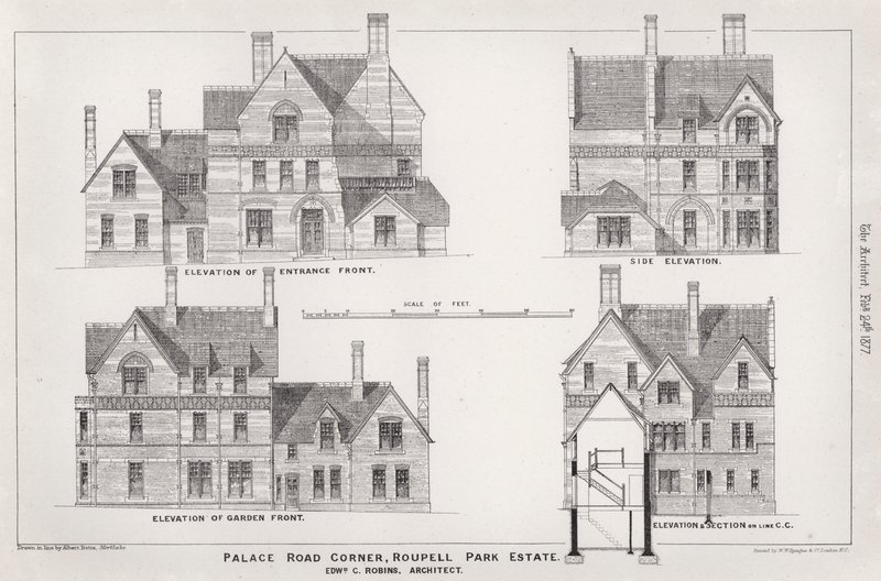 Palace Road Corner, Roupell Park Estate (gravering) av English School