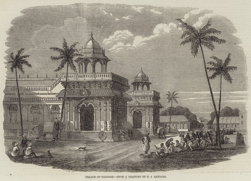 Palace of Tanjore (gravering) av English School
