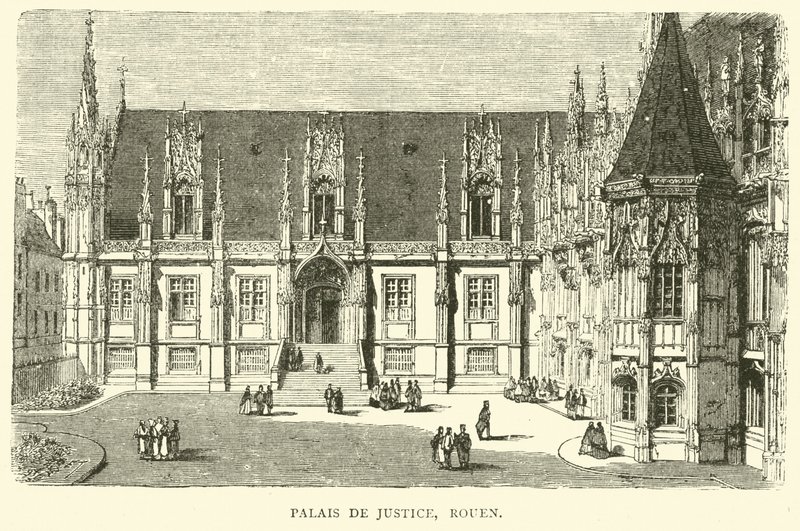 Tinghuset, Rouen, desember 1870 av English School