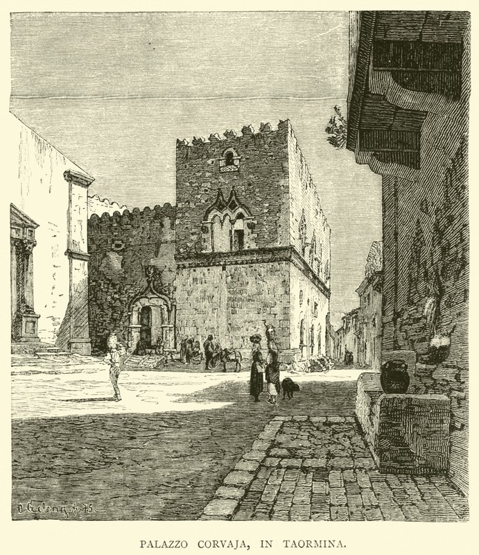 Corvaja-palasset, i Taormina av English School