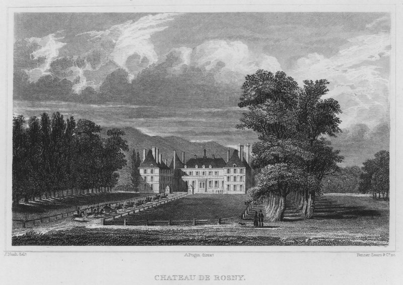 Paris, Chateau De Rosny (gravering) av English School