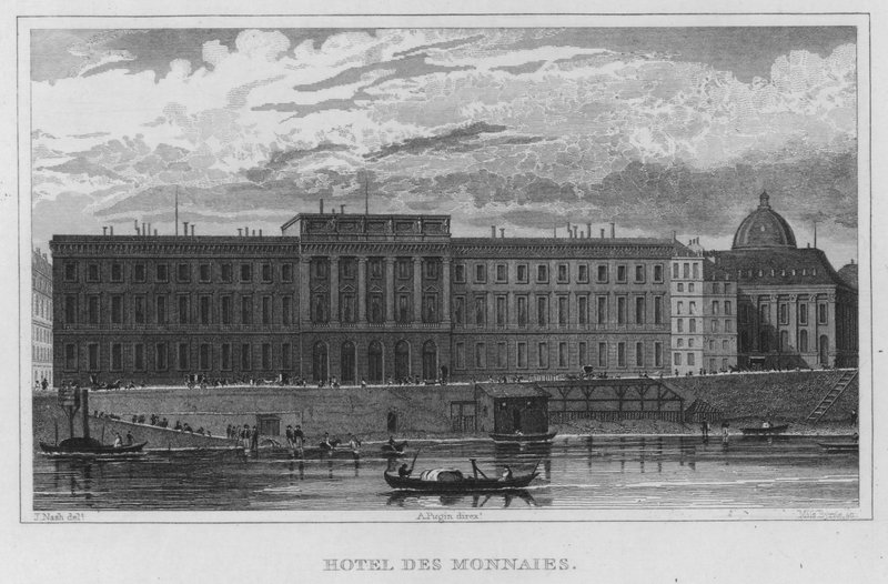 Paris, Hotel Des Monnaies (gravering) av English School