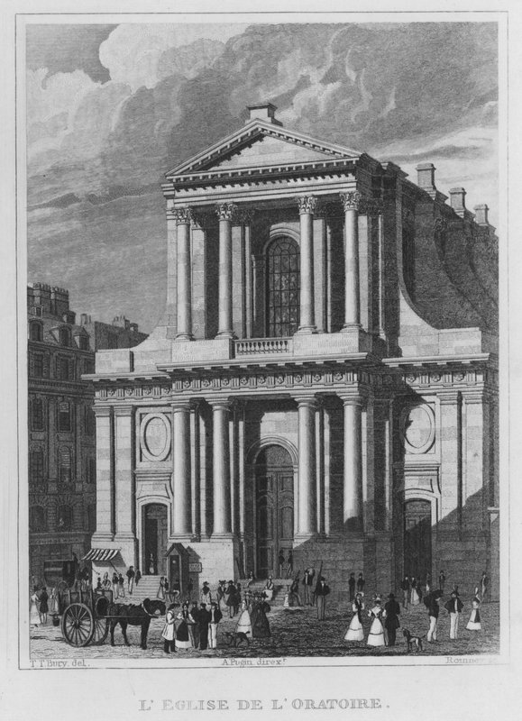 Paris, Oratoriets kirke (gravering) av English School