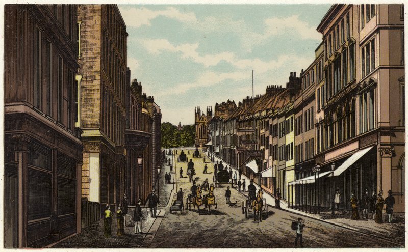 Park Street, Bristol (farge litho) av English School