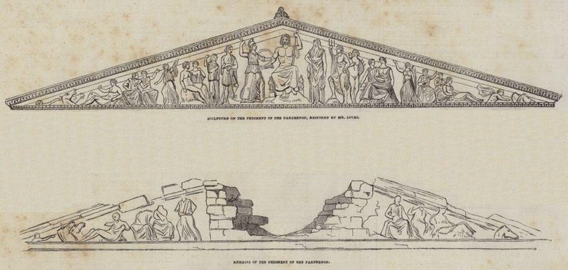 Parthenon (gravering) av English School
