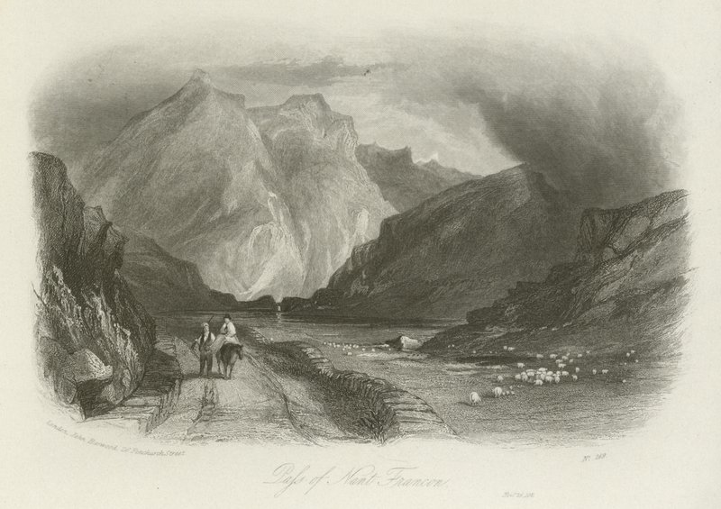 Pass av Nant Ffrancon, Nord-Wales av English School