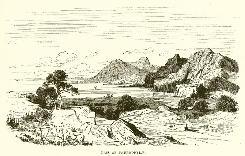 Pass av Thermopylae av English School